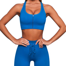 Load image into Gallery viewer, Yoga Clothes Women&#39;s Suit Two Piece Seamless Workout Clothes Vest-Style Sports Bra + Hip Lifting Yoga Pants
