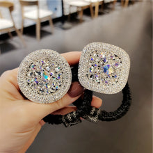 Load image into Gallery viewer, Shiny Crystal Rhinestone Thick Hair Circle Hair Rope Diamond Sweet Head Rope High Elastic Rubber Band Headdress Hair Accessory
