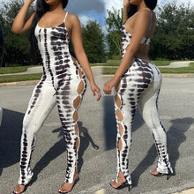 Load image into Gallery viewer, New Style Casual Women&#39;s Clothing Printed Hollow Sling Jumpsuit
