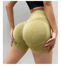 Load image into Gallery viewer, Hip Fitness Shorts Womens High Waist Quick Dry Seamless Tight Short Fitness Pants Sports Yoga Pants
