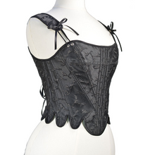 Load image into Gallery viewer, Carved flower petal shaped corset with fishbone crop top
