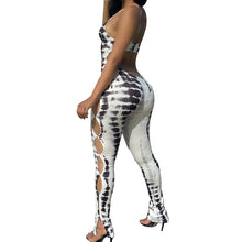 Load image into Gallery viewer, New Style Casual Women&#39;s Clothing Printed Hollow Sling Jumpsuit
