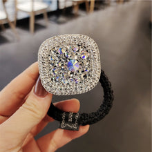 Load image into Gallery viewer, Shiny Crystal Rhinestone Thick Hair Circle Hair Rope Diamond Sweet Head Rope High Elastic Rubber Band Headdress Hair Accessory
