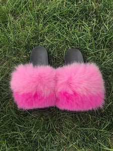 New Arrival Women Real Fur Slippers Luxury Quality Slides Ladies Plush Fluffy Candy Color Fur Flip Flops