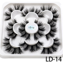 Load image into Gallery viewer, 5 Pairs 25mm 3D Mink Lashes Bulk Volume Fluffy Natural False Eyelashes Thick Dramatic Mink Eyelashes
