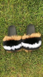 New Arrival Women Real Fur Slippers Luxury Quality Slides Ladies Plush Fluffy Candy Color Fur Flip Flops