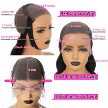 Load image into Gallery viewer, HD Transparent 13X6 Body Wave Lace Front Wig 180% Brazilian Wigs For Women Glueless Pre Plucked 13x4 Human Hair Lace Frontal Wig
