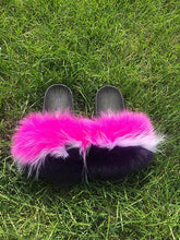 Load image into Gallery viewer, New Arrival Women Real Fur Slippers Luxury Quality Slides Ladies Plush Fluffy Candy Color Fur Flip Flops
