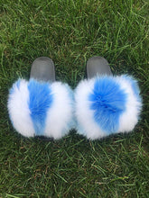 Load image into Gallery viewer, New Arrival Women Real Fur Slippers Luxury Quality Slides Ladies Plush Fluffy Candy Color Fur Flip Flops
