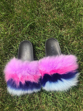 Load image into Gallery viewer, New Arrival Women Real Fur Slippers Luxury Quality Slides Ladies Plush Fluffy Candy Color Fur Flip Flops
