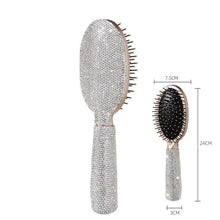 Load image into Gallery viewer, Luxury Rhinestone Comb Portable Travel Massage Hair Comb Anti-static Detangling Hairbrush Hairdressing Styling Beauty Tool Decor
