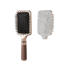 Load image into Gallery viewer, Luxury Rhinestone Comb Portable Travel Massage Hair Comb Anti-static Detangling Hairbrush Hairdressing Styling Beauty Tool Decor
