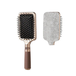 Luxury Rhinestone Comb Portable Travel Massage Hair Comb Anti-static Detangling Hairbrush Hairdressing Styling Beauty Tool Decor