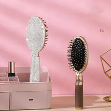 Load image into Gallery viewer, Luxury Rhinestone Comb Portable Travel Massage Hair Comb Anti-static Detangling Hairbrush Hairdressing Styling Beauty Tool Decor
