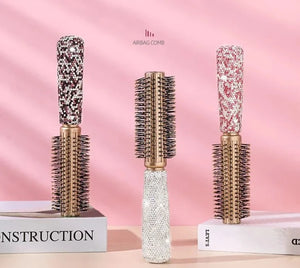 Luxury Rhinestone Comb Portable Travel Massage Hair Comb Anti-static Detangling Hairbrush Hairdressing Styling Beauty Tool Decor