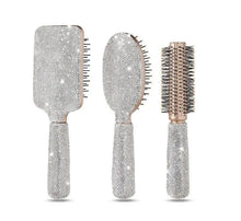 Load image into Gallery viewer, Luxury Rhinestone Comb Portable Travel Massage Hair Comb Anti-static Detangling Hairbrush Hairdressing Styling Beauty Tool Decor
