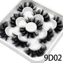 Load image into Gallery viewer, 5 Pairs 25mm 3D Mink Lashes Bulk Volume Fluffy Natural False Eyelashes Thick Dramatic Mink Eyelashes
