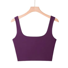 Load image into Gallery viewer, Summer Women Sleeveless Tops Fashion Short Square Collar Tank Tops
