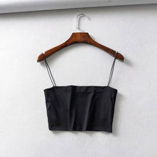 Load image into Gallery viewer, Summer Women&#39;s Crop Top Elastic Cotton Sleeveless Short Tank Top
