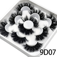 Load image into Gallery viewer, 5 Pairs 25mm 3D Mink Lashes Bulk Volume Fluffy Natural False Eyelashes Thick Dramatic Mink Eyelashes
