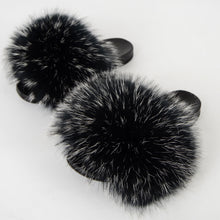 Load image into Gallery viewer, Fur Slippers For Women Fluffy Fuzzy Flat Slides Fashion Sandals Flip Flops
