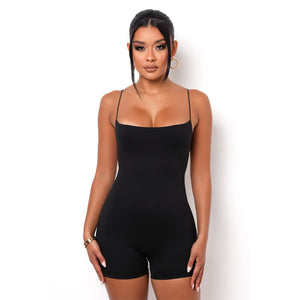 NEW STYLE ROMPER SEXY CROSS TIE BACK SLEEVELESS WOMAN STRAPPY JUMPSUIT COOL GIRL STREETWEAR OUTFIT ROMPERS