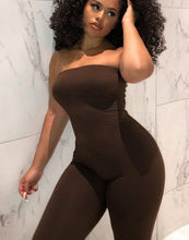 Load image into Gallery viewer, Sleeveless Solid Tube Top Backless Jumpsuit Women Fashion Streetwear Romper
