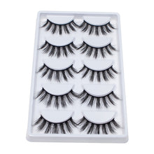 Load image into Gallery viewer, 5 Pairs 25mm 3D Mink Lashes Bulk Volume Fluffy Natural False Eyelashes Thick Dramatic Mink Eyelashes
