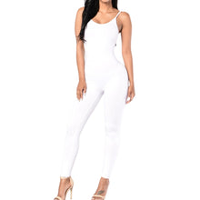 Load image into Gallery viewer, Summer Sleeveless Backless Romper Long Pant Playsuit High Elastic Casual Jumpsuit Women Bodycon Bodysuit Casual
