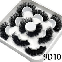 Load image into Gallery viewer, 5 Pairs 25mm 3D Mink Lashes Bulk Volume Fluffy Natural False Eyelashes Thick Dramatic Mink Eyelashes
