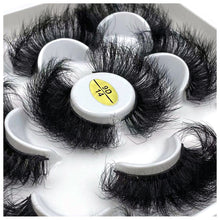 Load image into Gallery viewer, 5 Pairs 25mm 3D Mink Lashes Bulk Volume Fluffy Natural False Eyelashes Thick Dramatic Mink Eyelashes
