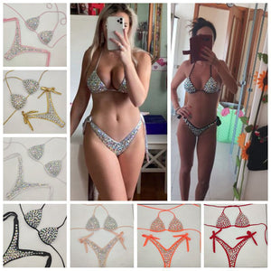 New Fashion Sexy Crystal Bra Bikini Body Jewels for Women Summer Swimwear Bikini Beach Swimsuit Party