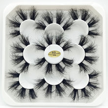 Load image into Gallery viewer, 5 Pairs 25mm 3D Mink Lashes Bulk Volume Fluffy Natural False Eyelashes Thick Dramatic Mink Eyelashes
