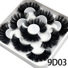 Load image into Gallery viewer, 5 Pairs 25mm 3D Mink Lashes Bulk Volume Fluffy Natural False Eyelashes Thick Dramatic Mink Eyelashes
