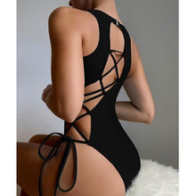 Load image into Gallery viewer, Women Swimwear One Piece Swimsuit Monokini Bathing Suit Lace up Fit
