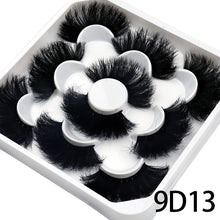 Load image into Gallery viewer, 5 Pairs 25mm 3D Mink Lashes Bulk Volume Fluffy Natural False Eyelashes Thick Dramatic Mink Eyelashes
