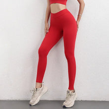 Load image into Gallery viewer, Women Seamless Solid Leggings Knitted High Waist Sports Leggings Fashion Hip Lifting Running Yoga Sport Gym Tights
