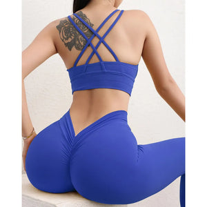 Women Seamless Solid Leggings Knitted High Waist Sports Leggings Fashion Hip Lifting Running Yoga Sport Gym Tights