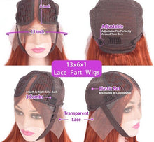 Load image into Gallery viewer, Peruvian Transparent Ombre or Natural Colored Human Hair Body Wave Lace Front Wig
