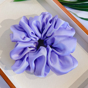 Satin Oversized Scrunchie Headband Rope Ponytail Holder Elastic Hairbands