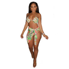 Load image into Gallery viewer, IslandGirl Chain Me Up Printed Sexy 3 Piece Bikini Set
