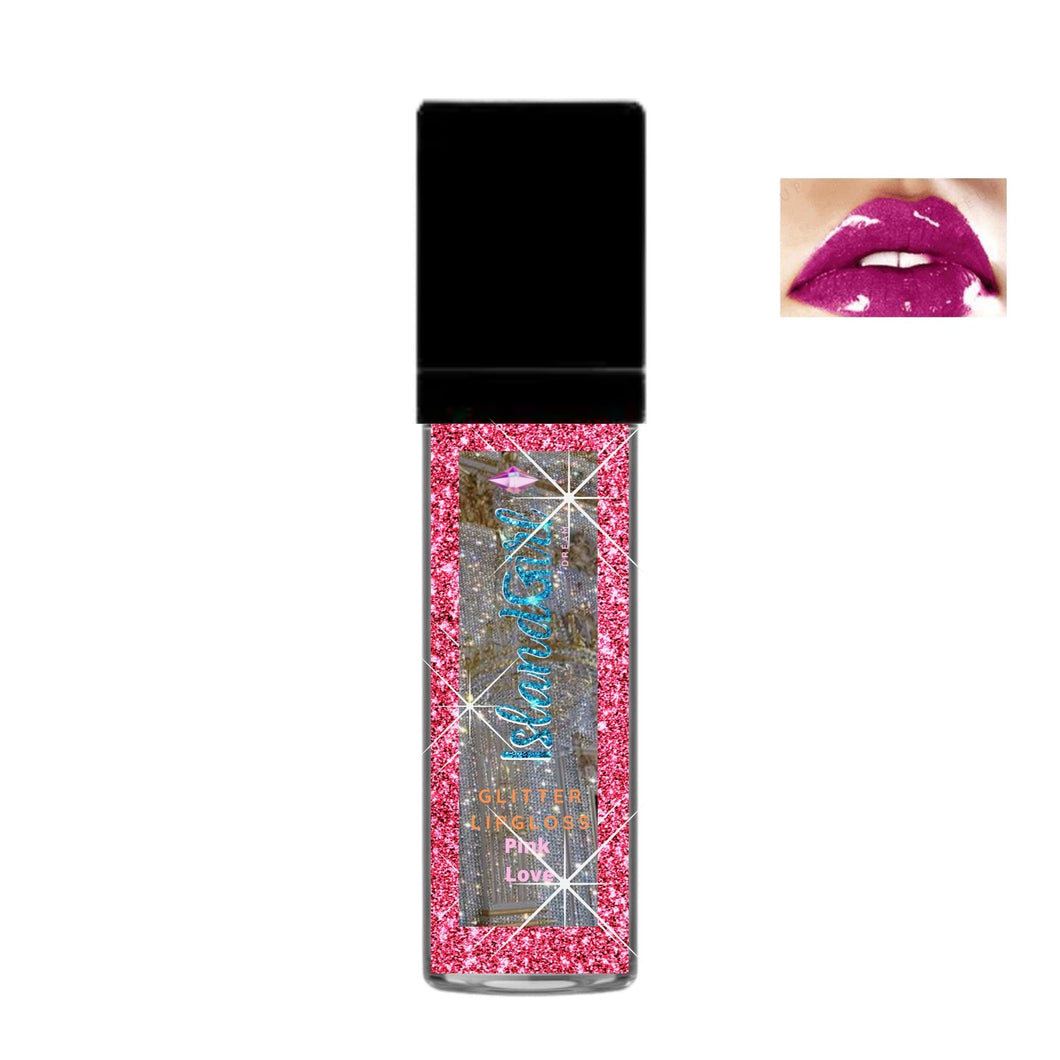 Pink Love Glitter Lipgloss