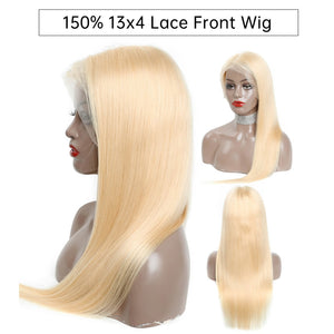 Brazilian Honey Blonde Lace Front Remy Straight Wig