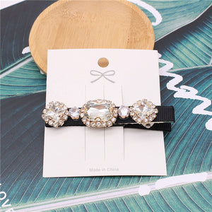 New Water Drop Flannel Rhinestone Hair Clips High Grade Boutique Crystal Hair Pins For Women