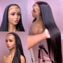 Load image into Gallery viewer, 32 inches Straight Brazilian Remy Lace Front Human Hair Wig
