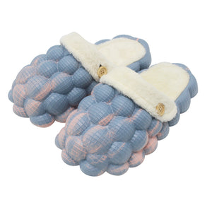 Bubble Slides Shoes Cotton Slippers Warm Shoes Men And Women Slippers