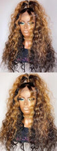 Load image into Gallery viewer, Highlight Blonde Curly Brown Brazilian Lace Front Wig
