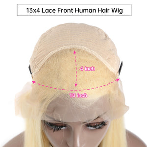 Brazilian Honey Blonde Lace Front Remy Straight Wig