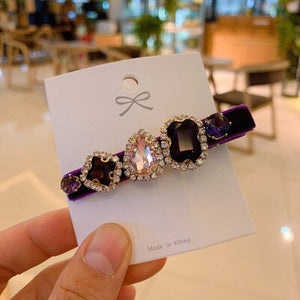 New Water Drop Flannel Rhinestone Hair Clips High Grade Boutique Crystal Hair Pins For Women