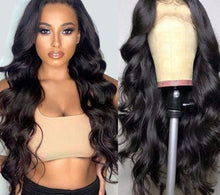 Load image into Gallery viewer, Virgin Peruvian Purple/Blonde/Natural Colored Transparent Lace Body Wave Wigs
